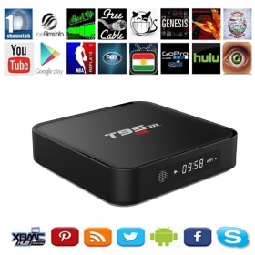 T95M 2gb android tv box Amlogic S905 KODI 16.0 Android 5.1 Quad Core 2GB/8GB H.265 4K Built in 2.4G 5G WiFi media player