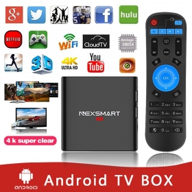 NEXSMART D32 Quad-core A7 android 5.1 tv box 1G 8G IPTV BOX 4K h.265 kodi 16.1 set top box support DLNA miracast media player
