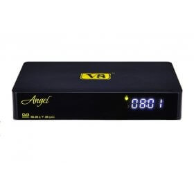V8 Angel Singapore cable tv box+android 4.4 Quad core watch football and HD channels