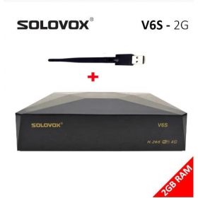 Solovox V6S DVB-S/S2 Satellite TV Receiver Support 3G CAM power vu biss VS GT MEDIA V7S S-V6
