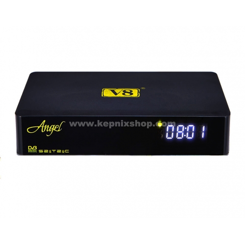 V8 Angel android hybrid tv box with Tuner DVB-S2 T2/C android 4.4 1GB 8GB android box m8s